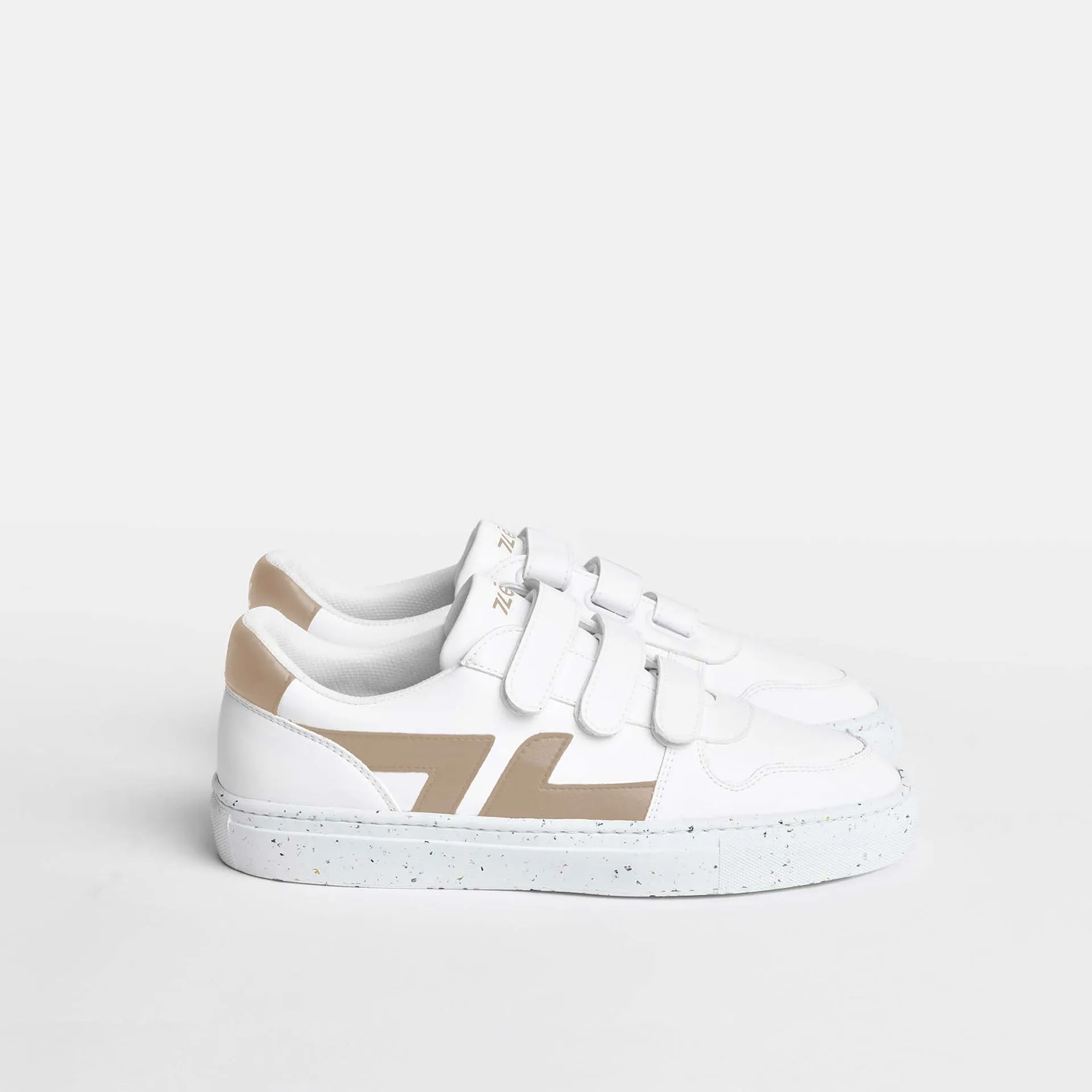Alpha Velcro Beige Sneakers