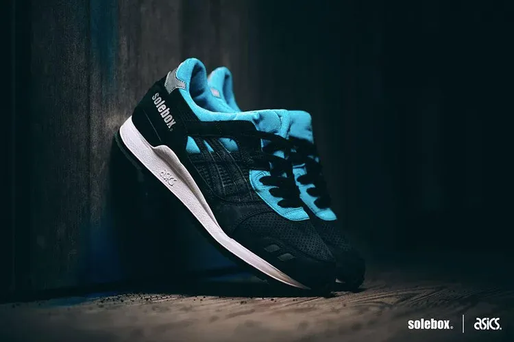 Asics solebox x gel lyte 3 'blue carpenter bee' sneakers, black