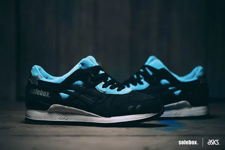 Asics solebox x gel lyte 3 'blue carpenter bee' sneakers, black