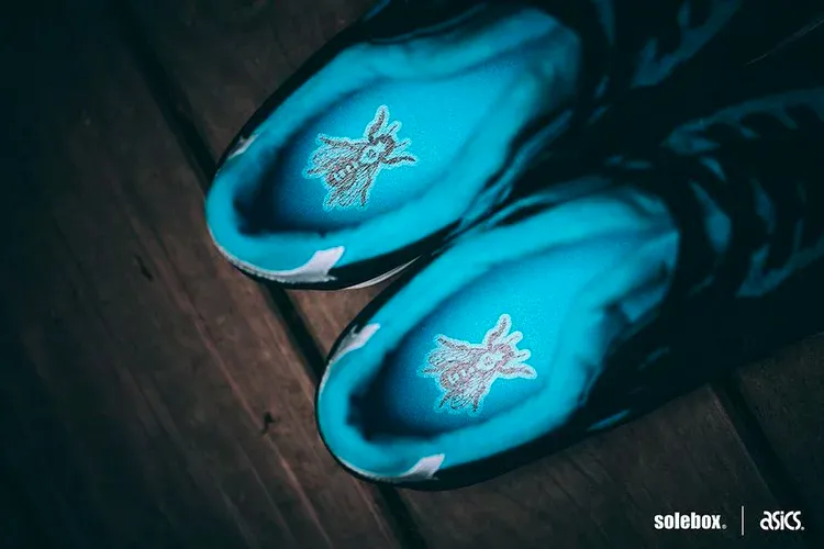Asics solebox x gel lyte 3 'blue carpenter bee' sneakers, black