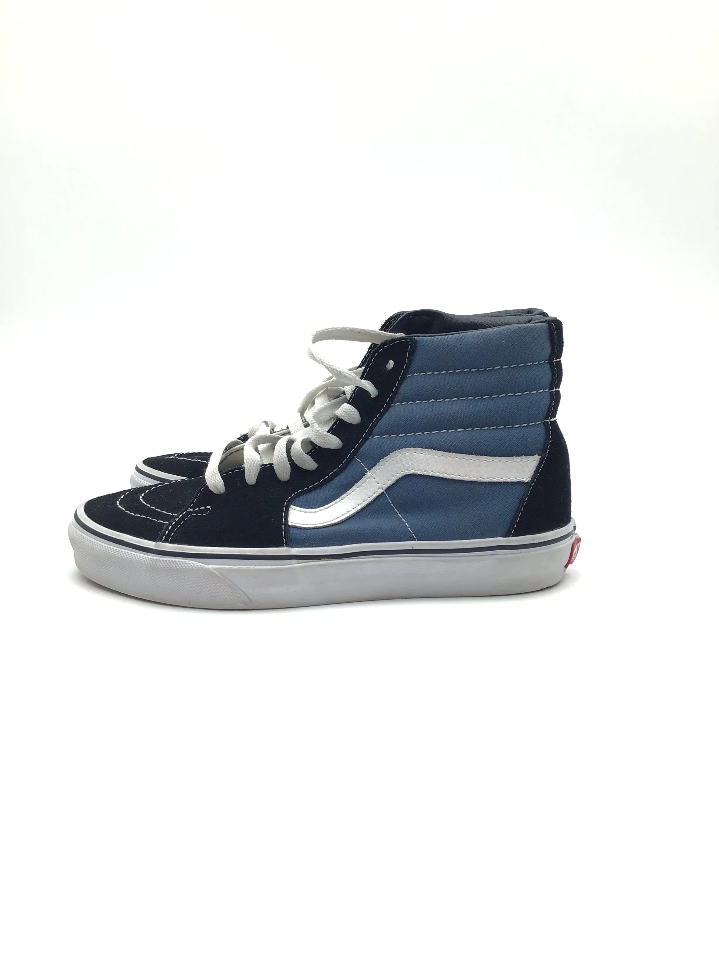 Blue Shoes Athletic Vans, Size 8