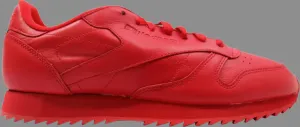 Classic leather ripple mono 'scarlet red' Reebok sneakers, red