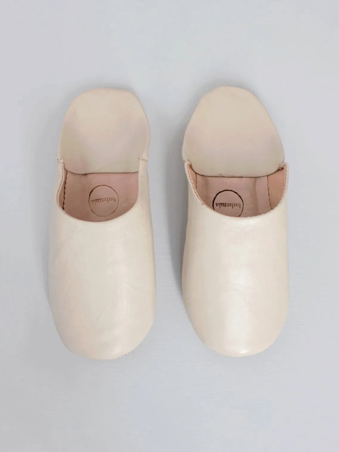 Moroccan Basic Babouche Slippers - Seconds, Small (Assorted Colours)