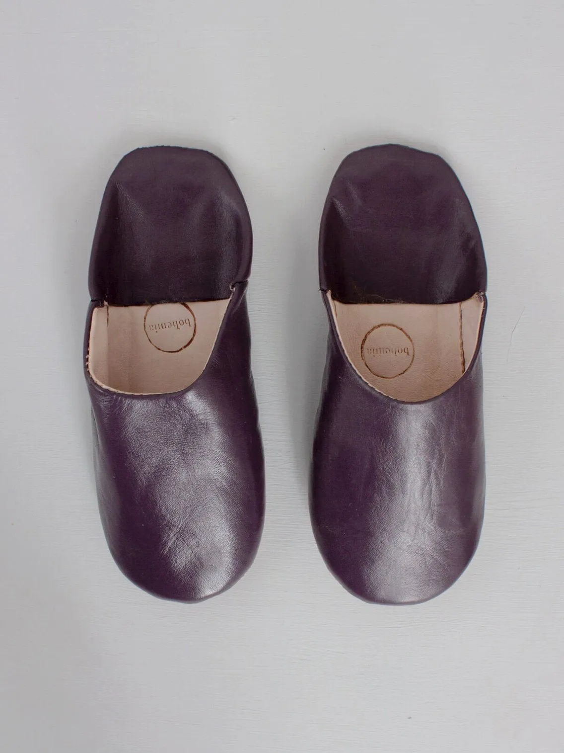 Moroccan Basic Babouche Slippers - Seconds, Small (Assorted Colours)