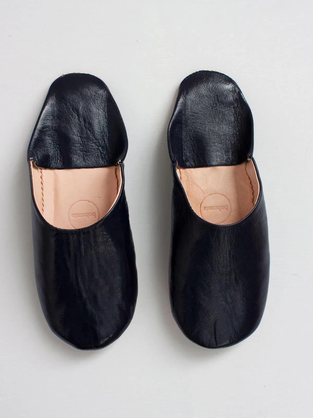 Moroccan Basic Babouche Slippers - Seconds, Small (Assorted Colours)