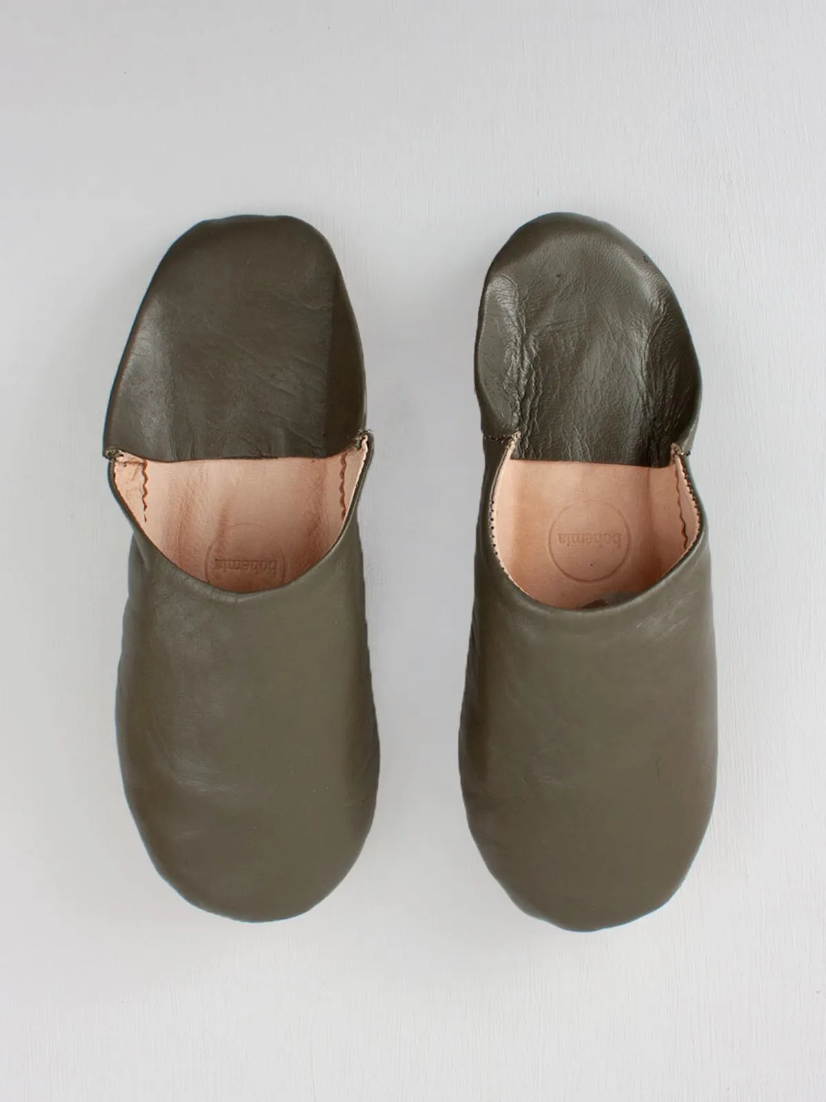Moroccan Basic Babouche Slippers - Seconds, Small (Assorted Colours)