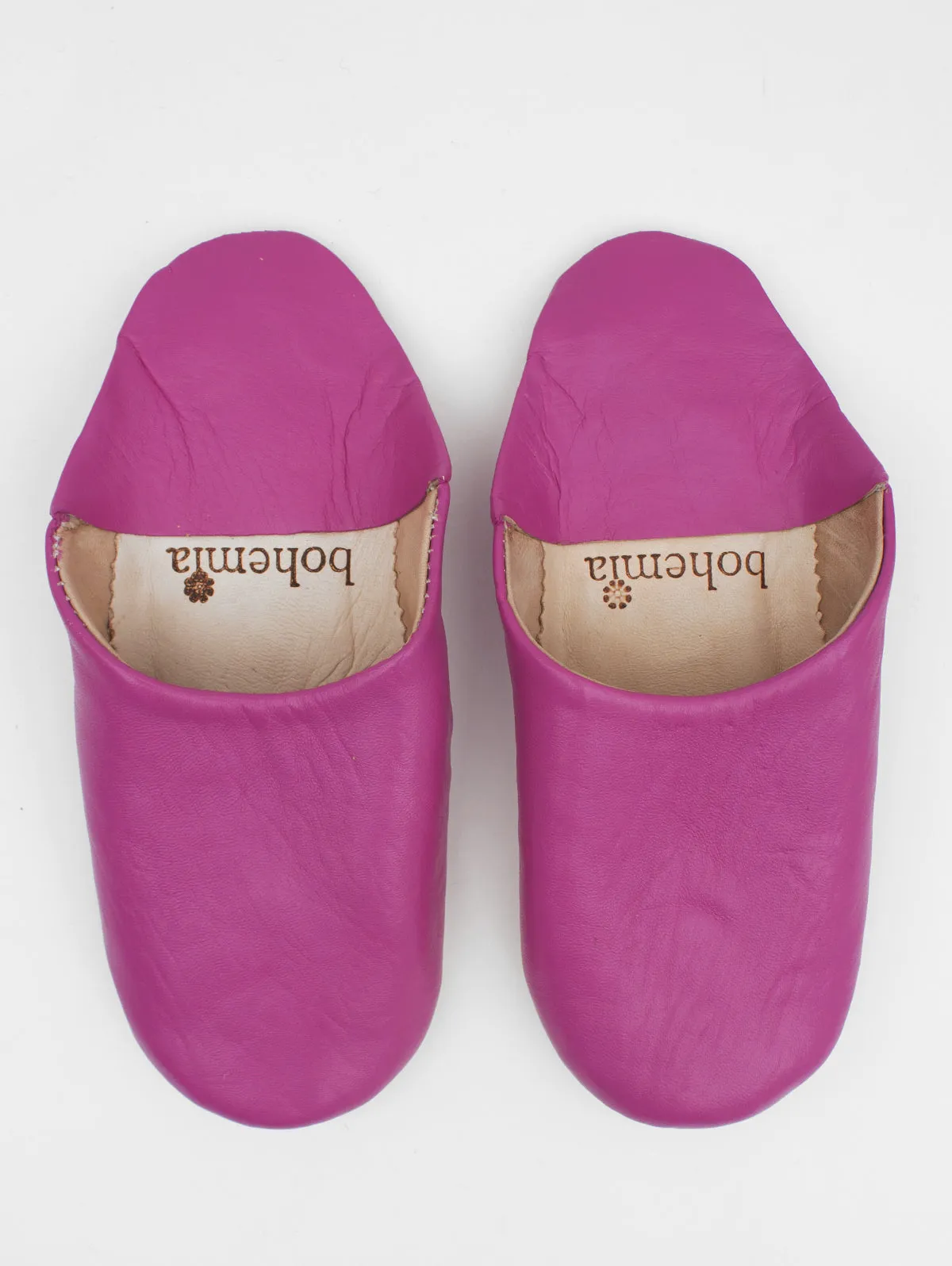 Moroccan Basic Babouche Slippers - Seconds, Small (Assorted Colours)