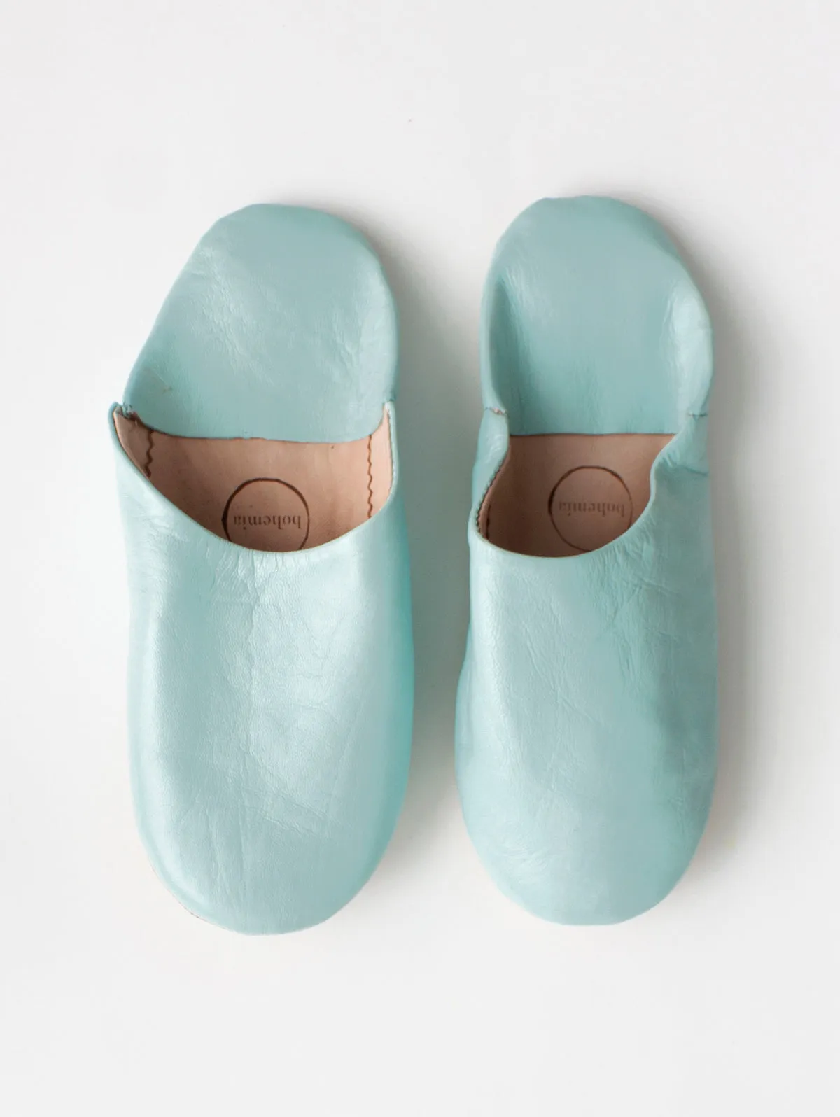 Moroccan Basic Babouche Slippers - Seconds, Small (Assorted Colours)