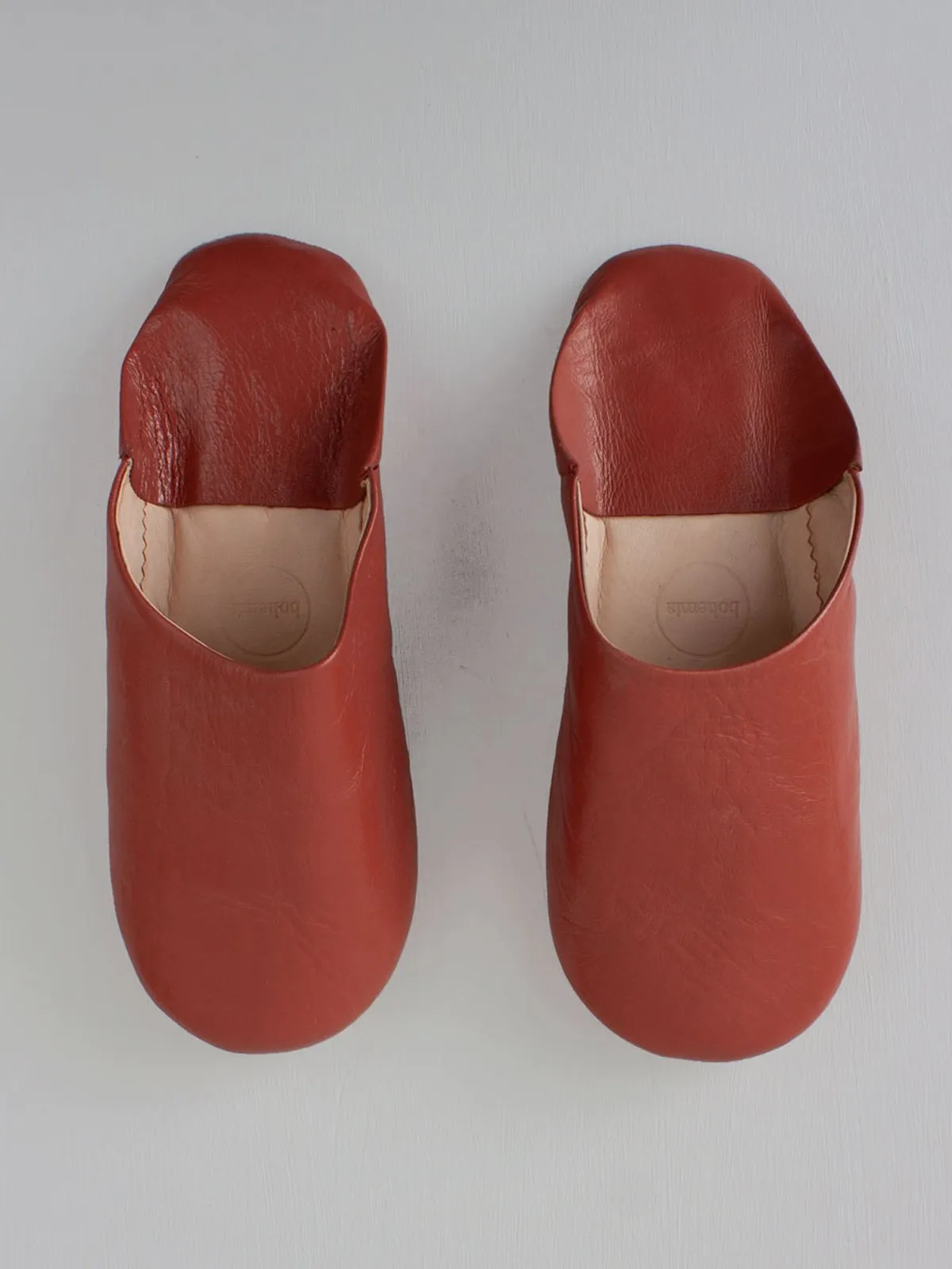 Moroccan Basic Babouche Slippers - Seconds, Small (Assorted Colours)